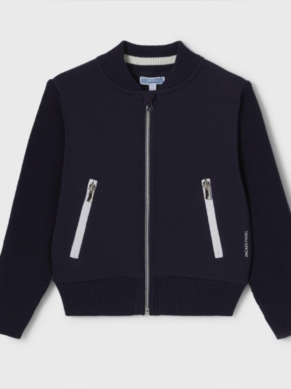 JACADI Bi-Cardigan Zipper Navy Blue 12